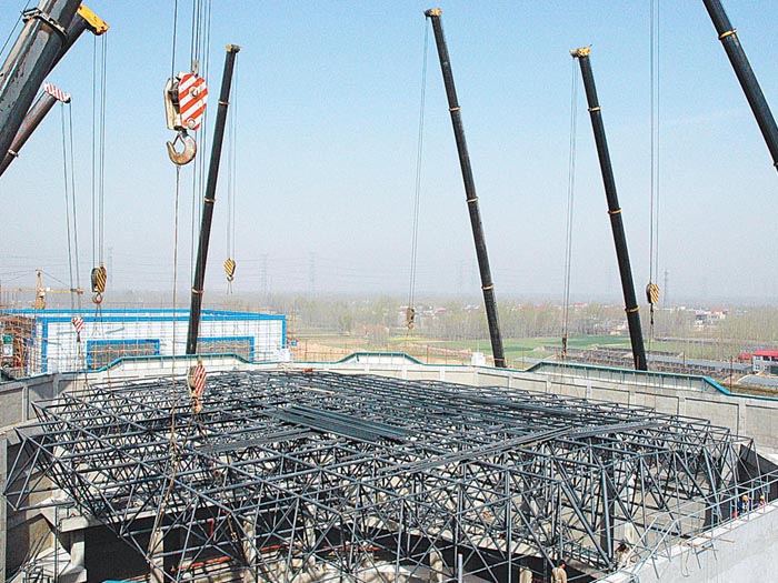 克孜勒苏柯尔克孜网架高空滑移法